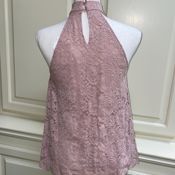 NWT Altr’d State Dusty Rose Mauve Galoon Lace Swing Halter Size Small - Picture 7 of 12